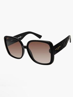 Kurt Geiger Black Rectangle Sunglasses